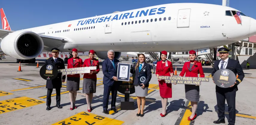 Turkish Airlines Sets Guinness World Records™ Title for the “Most Countries Flown to by an Airline”